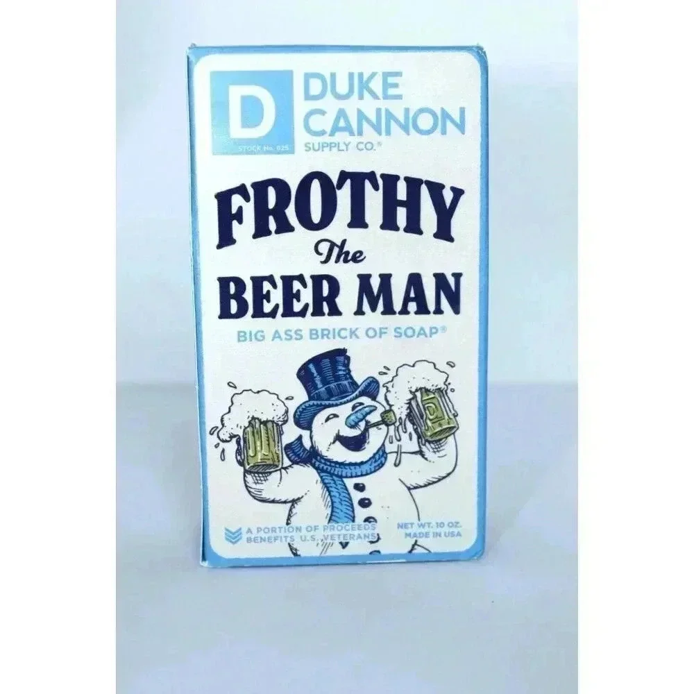 Duke Cannon Big Ass‎ Brick of Soap 10 oz Frothy The Beer Man NEW in Package
